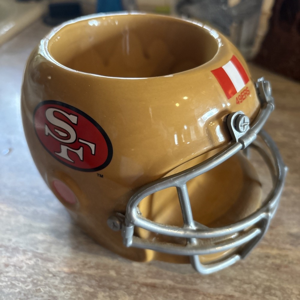 Vintage 1990 Geerlings San Francisco 49ers Helmet Planter